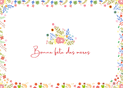 Fleurs color&eacute;es pour une f&ecirc;te des m&egrave;res joyeuse